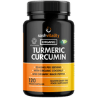 Organic Turmeric High Strength 2040mg Capsules with Black Pepper & Ginger – Advanced Turmeric Curcumin | 120 Vegan Turmeric Capsules | Certified Organic | UK Made Sash Vitality Joint, Immunity support