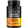 Organic Turmeric High Strength 2040mg Capsules with Black Pepper &amp; Ginger – Advanced Turmeric Curcumin | 120 Vegan Turmeric Capsules | Certified Organic | UK Made Sash Vitality Joint, Immunity support - Expiry 5/2023
