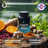 Joint Support Complex - 180 Capsules - High Strength with Glucosamine and Chondroitin, Rosehip, Turmeric, Ginger and Vitamin C Supplements - Healthy and Normal Immune System - UK Made by Sash Vitality