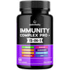 Immunity Complex Pro+ – Immune System Support Supplement with Vitamin D3-120 Capsules - Zinc, Elderberry, Iron, B12, C, Turmeric, Selenium, Garlic, Probiotics & More – Vegan