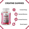 Creatine Gummies | Natural Blueberry Flavour | 90 Vegan Gummies for Muscle Building &amp; Growth | Protein Gummies for Adults | Optimum Nutrition Support | Sash Vitality