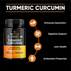 Organic Turmeric Curcumin 600mg Serving with Organic Black Pepper | 120 Vegan Capsules | High Potency Antioxidant & Absorption | Certified Organic Supplement – UK Made Sash Vitality