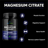 Magnesium Citrate - 240 High Strength Vegan Tablets (4 Months Supply) – Magnesium Supporting Restless Leg Syndrome Relief (RLS) &amp; Leg Cramps - 440mg Elemental Magnesium Per Serving – UK Made - Expiry 7/23