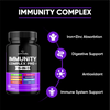 Immune Booster – Immune System Support Supplement - 120 Capsules - Vitamin C, Zinc, Elderberry, Iron, B12, D3, Turmeric, Selenium, Garlic, Probiotics &amp; more – Vegan Multivitamin Complex Men &amp; Women