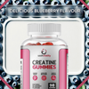 Creatine Gummies | Natural Blueberry Flavour | 90 Vegan Gummies for Muscle Building &amp; Growth | Protein Gummies for Adults | Optimum Nutrition Support | Sash Vitality