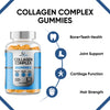 Collagen Complex Gummies - 60 Vegetarian Gummies with Vitamin C, Vitamin E, Vitamin A - Pineapple Flavour for Men and Women - Sash Vitality - supports bone/skin/teeth/nail health - Joint Health - Gut Health