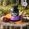 Immunity Complex Pro+ – Immune System Support Supplement with Vitamin D3-120 Capsules - Zinc, Elderberry, Iron, B12, C, Turmeric, Selenium, Garlic, Probiotics & More – Vegan