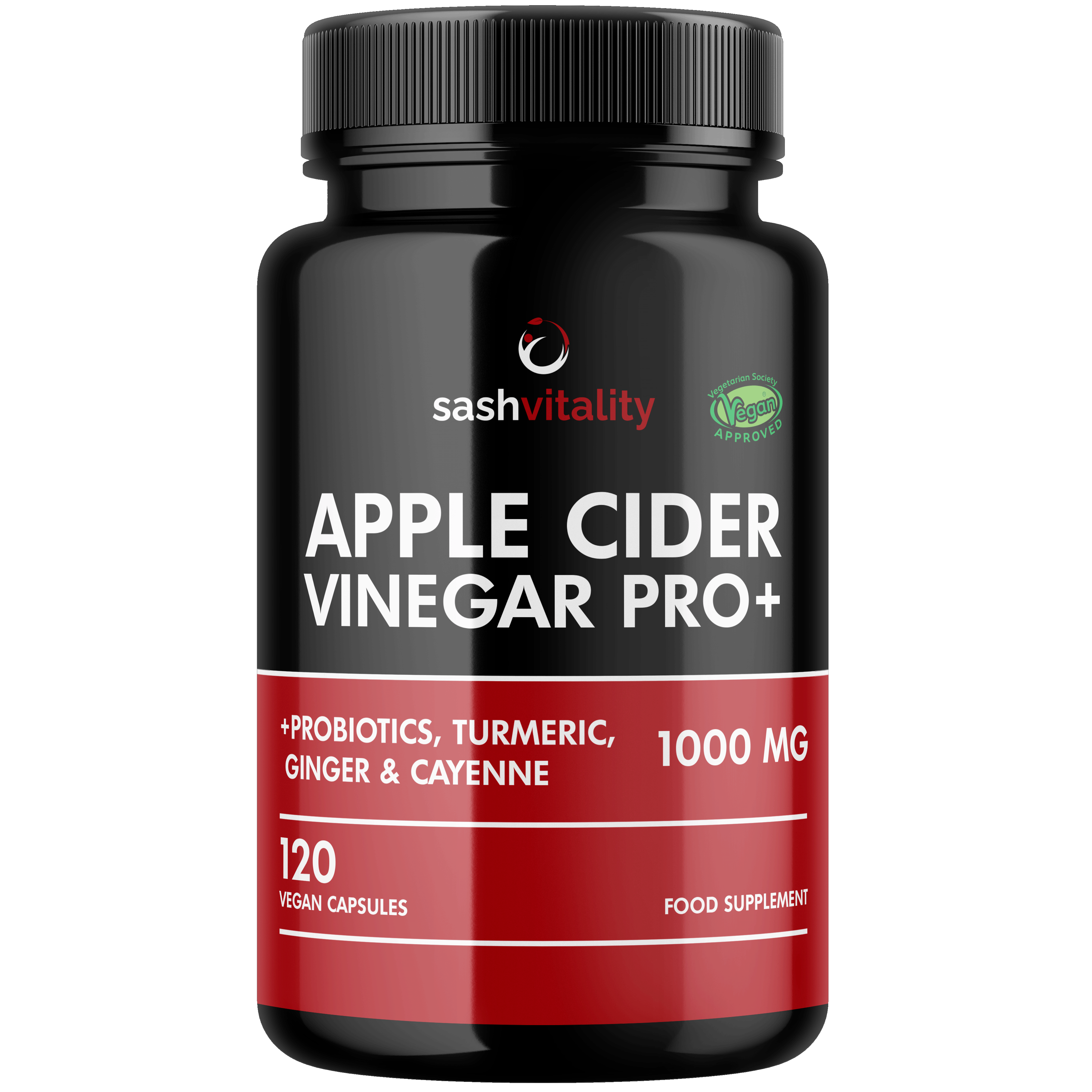 Raw Apple Cider Vinegar Complex 1000MG with Turmeric Ginger Probiotics 200 Billion Prebiotics Cayenne Pepper Ginger Black Pepper Flaxseed