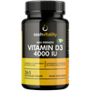Vitamin D 4000 IU – 365 Vegetarian D3 Easy Swallow Micro Tablets | Highest Strength Cholecalciferol VIT D3 - Vegetarian Certified - UK Made Sash Vitality | Support Mood | Supports Bone Health