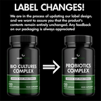 Probiotics Complex Probiotics for Adults - 120 Vegetarian Capsules - Advanced Multi-Strain - Prebiotic Inulin - Active Strains Lactobacillus Acidophilus & Bifidobacterium - UK Made Sash Vitality